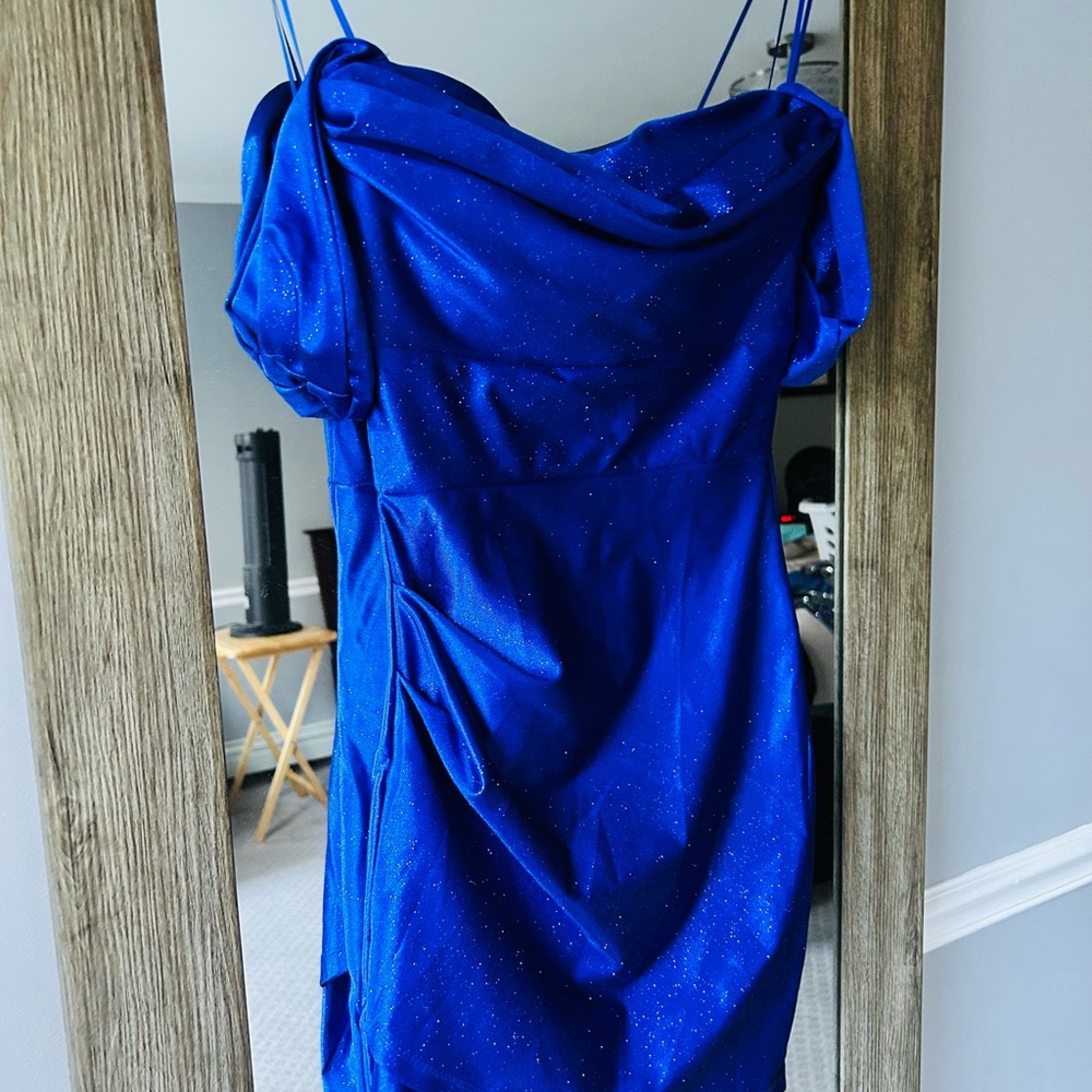 Elegant Blue Evening Dress
